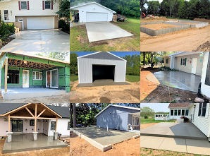 thumbnail images of recent concrete projects
