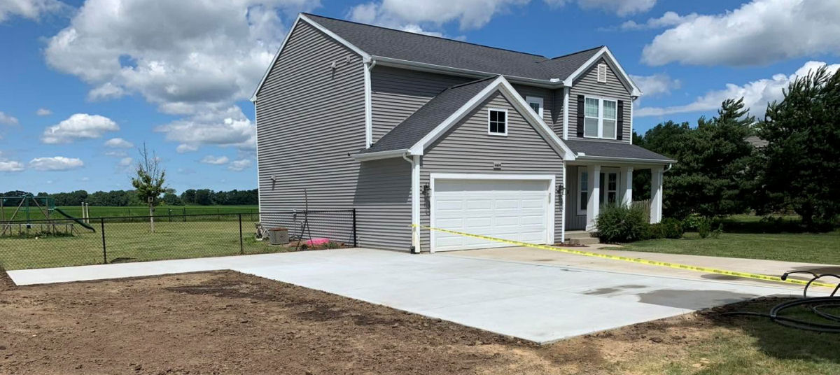High Country Poured Walls flatwork: New driveway extension